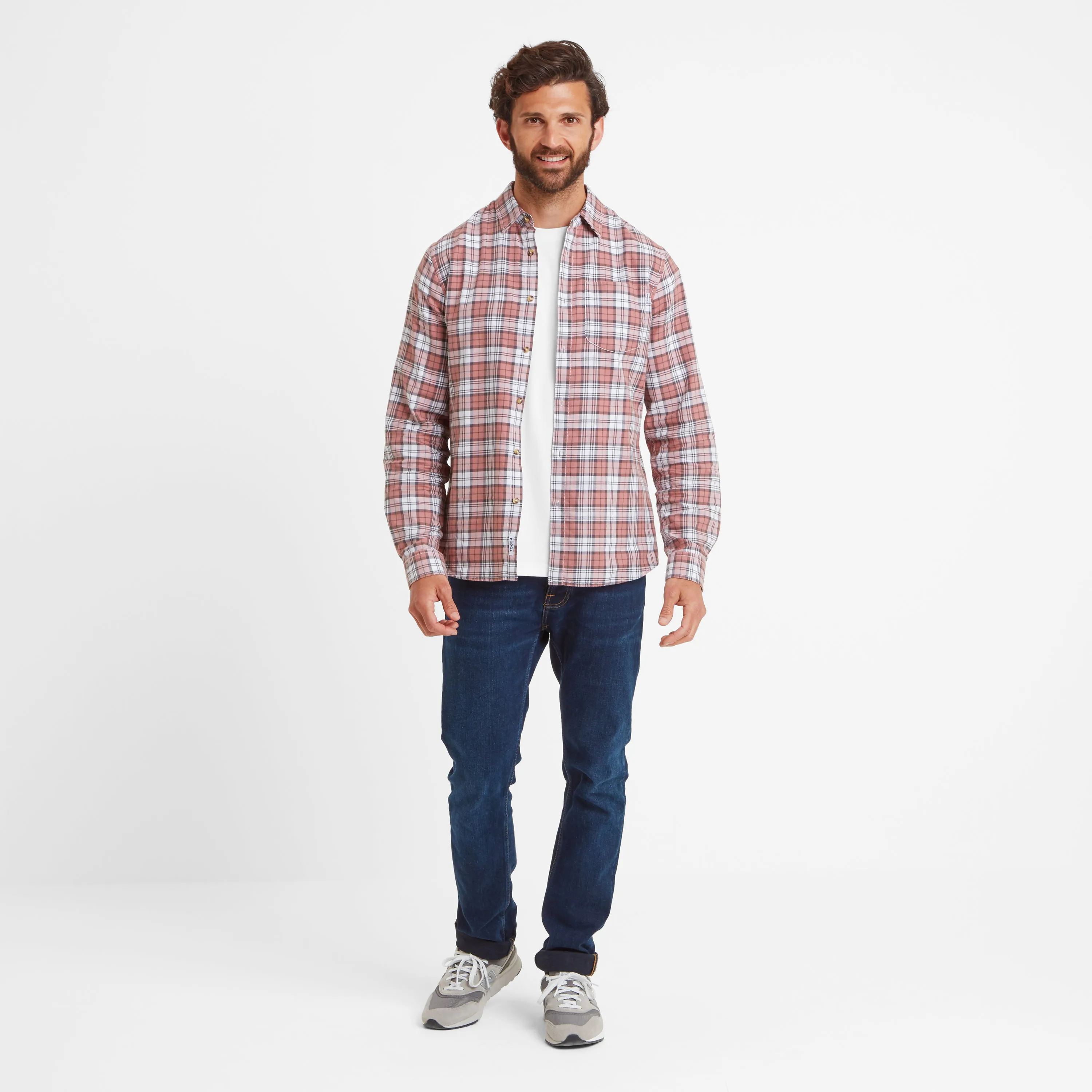 Zale Mens Long Sleeve Shirt - Port Check
